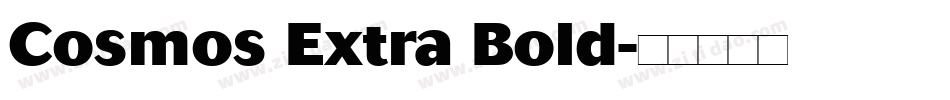 Cosmos Extra Bold字体转换